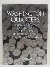 HE Harris Coin Folder #4951 Washington Quarters American Women P D & S 2022-2025