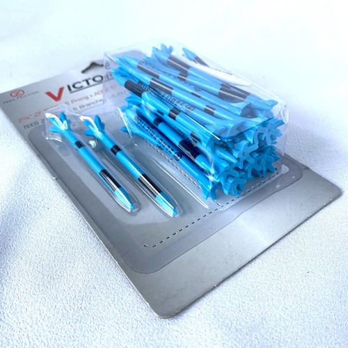 Zero Friction Victory 5 Prong Golf Tees 2-3/4 Inch Blue Pack of 40 NEW - Picture 2 of 3