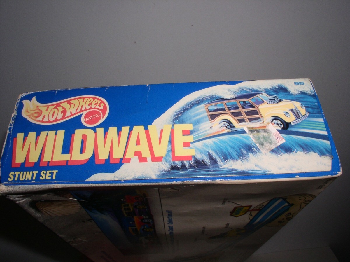 Vintage 1989 Mattel Hot Wheels WILDWAVE STUNT SET Complete NOS