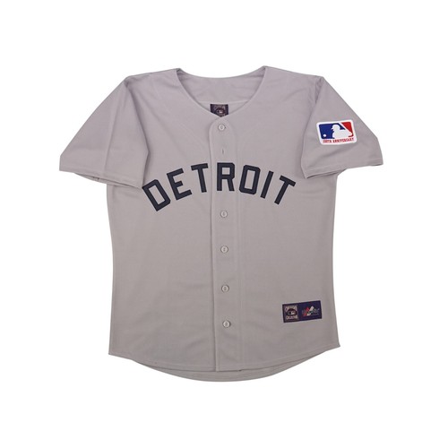 Detroit Tigers 1969 Men's Cooperstown Grey Road Jersey w/ MLB 100th