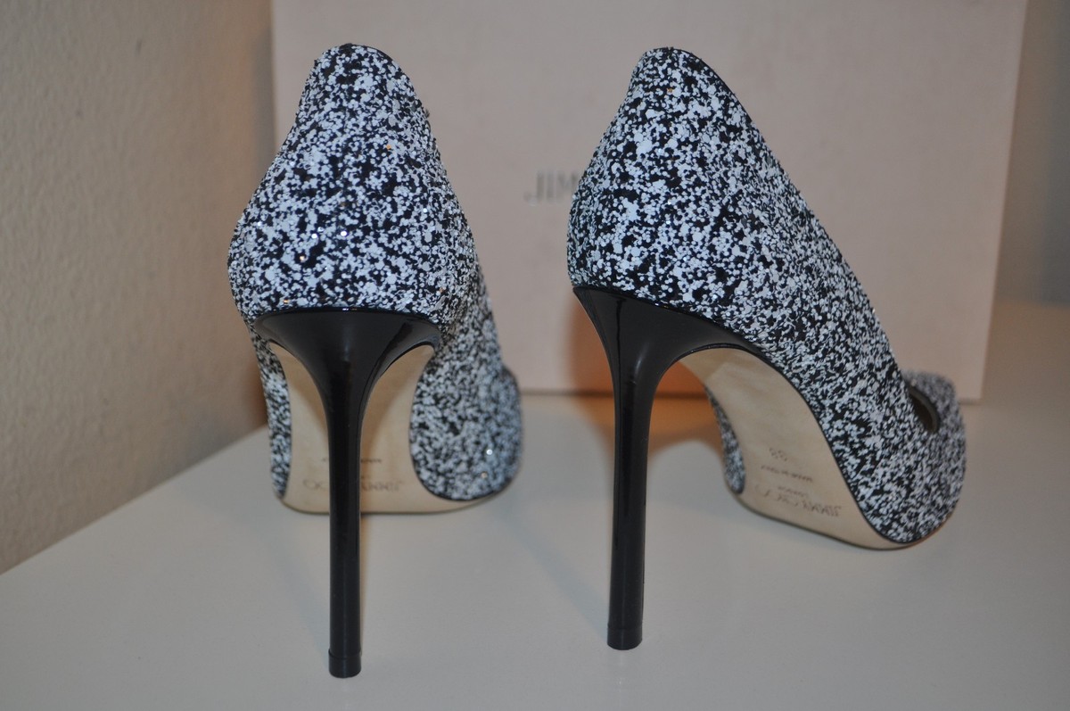 NEW Jimmy Choo ROMY 100 Pointy Toe Pump Heel Shoes Black