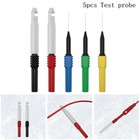 5PCS Test Probe Multimeter 4mm 4mm Banana Plug 5PCS Banana Plug Head/Needle NEW