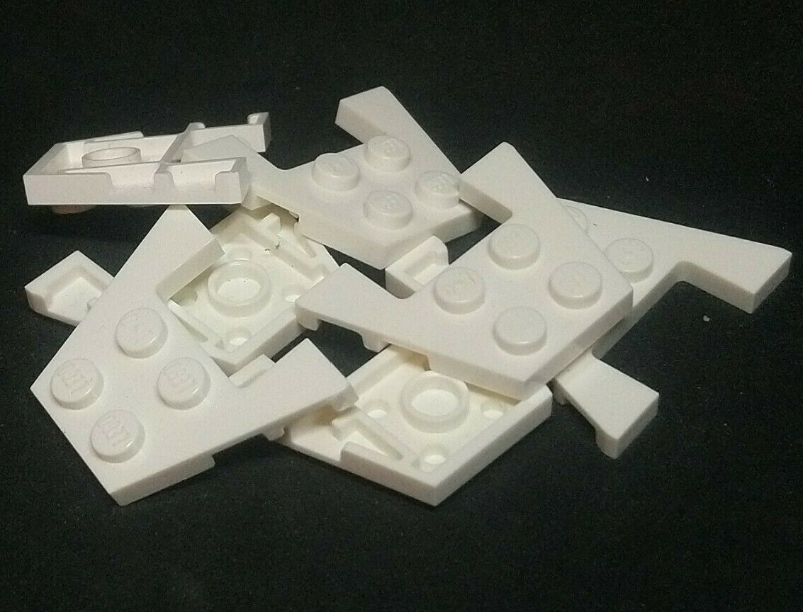 Lego Wing Double 4x3 with Stud Gaps [48183 90194 28842] White