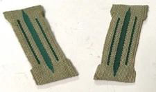 WWII GERMAN HEER ARMY TUNIC BACKED COLLAR TABS LITZEN-EARLY GENERIC 