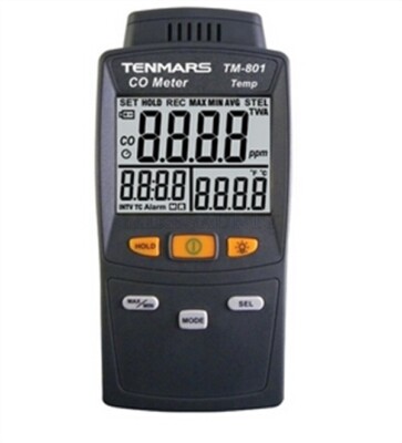 Tenmars 0 ~ 1 000Ppm Co Range: TM-801 -4~122 ºf Co Meter TEMPERATURE:-20~50ºC ow