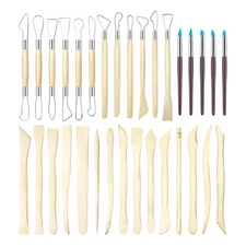 XDT Art Supplies Clay&Pottery Modeling Sculpting Tools 32Pc Model Kit Sculpture