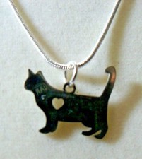 Cat with heart necklace from  Charles P Parrot and friends 925