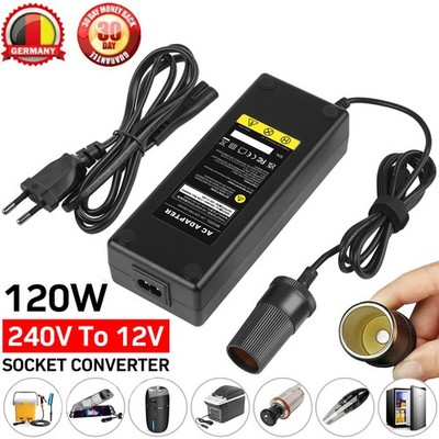 220V AC zu DC Konverter 12V 10A 120W Auto Zigarettenanzünder Netzteil Ladegerät