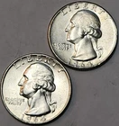 1964 P+D Washington Silver Quarter Choice BU Collection, Set - Q-BK3