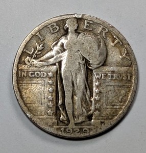 1929 P Standing Liberty Silver Quarter G/VG