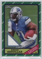 2015 Chrome 60th Anniversary Wal-Mart Relics Refractor /150 Ameer Abdullah 1m7