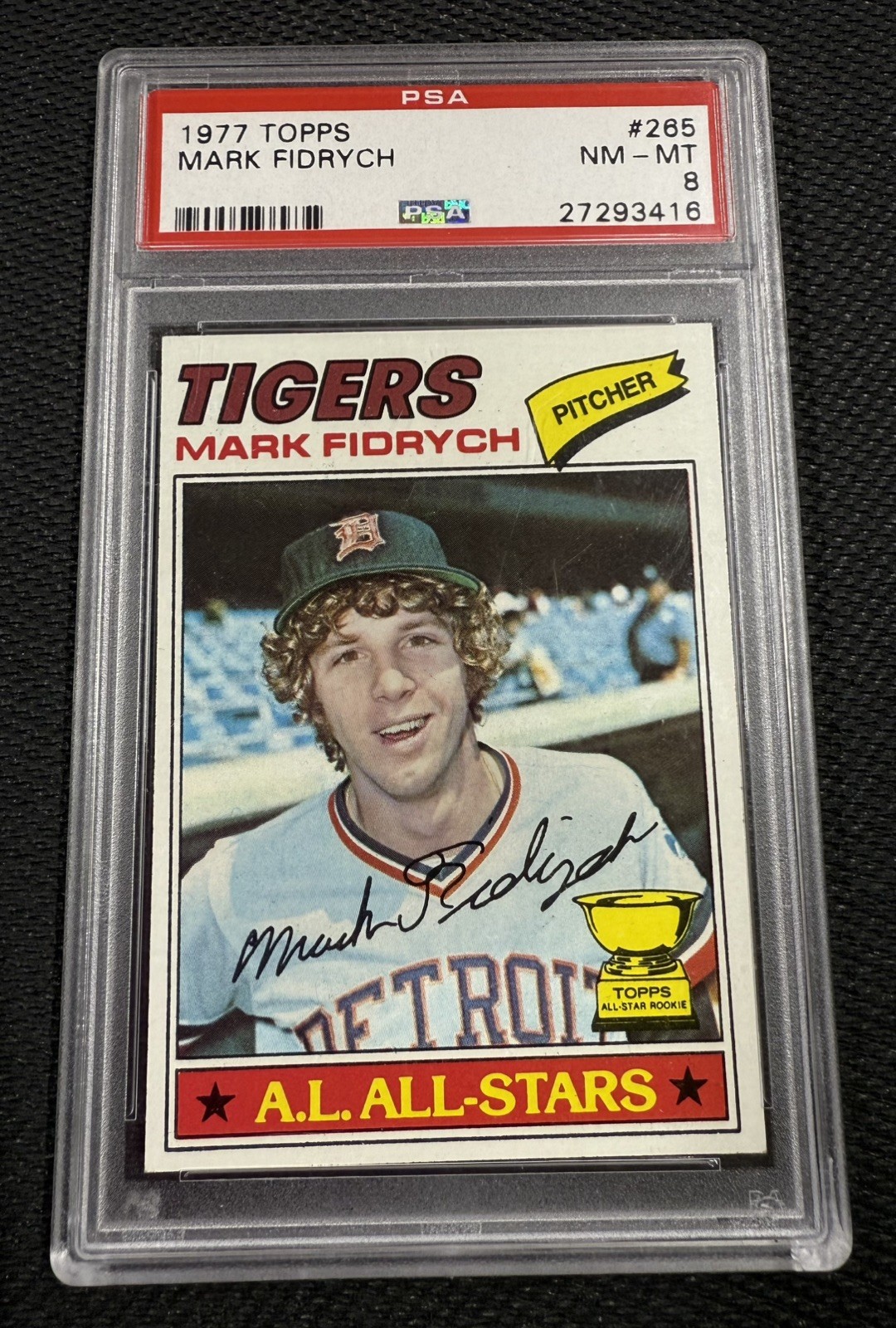 1977 Topps #265 Mark Fidrych All Star RC PSA 8 Detroit Tigers