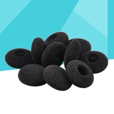Soft Black Sponge Earphone Pads 10 Pairs for Comfortable Listening