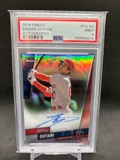 Shohei Ohtani 2019 Topps Finest Auto Refractor PSA 9 Angels MLB Card From Japan 