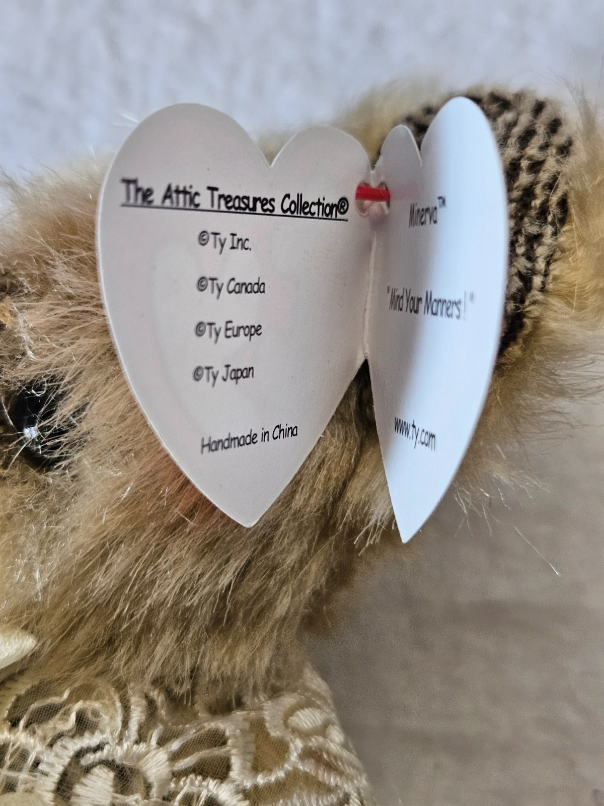 Ty ATTIC COLLECTION beanie baby MINERVA  Mouse NWMT toy **buy 2 plush get 1 Free
