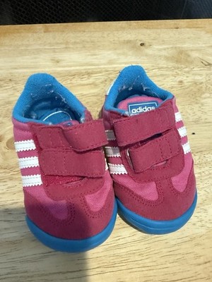 Baby Infant Girls Adidas Learn 2 Walk Dragon CF Soft Trainers Shoes Pink Size 4K