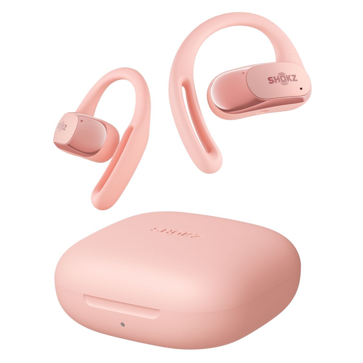 Ecouteurs SHOKZ OpenFit Air Rose oreillettes bluetooth sport sans fil