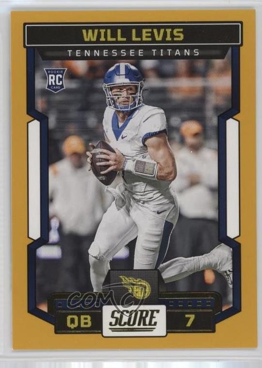 2023 Score Rookies Gold Will Levis #303 Rookie RC 1a7j