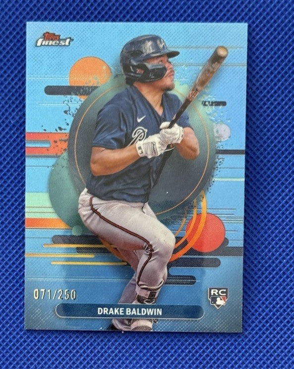 DRAKE BALDWIN 2025 Topps Finest RC #287 Sky Blue Refractor /150 Braves Rare