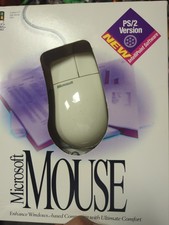 Vintage Microsoft PS2 Mouse Windows W/ Origin...