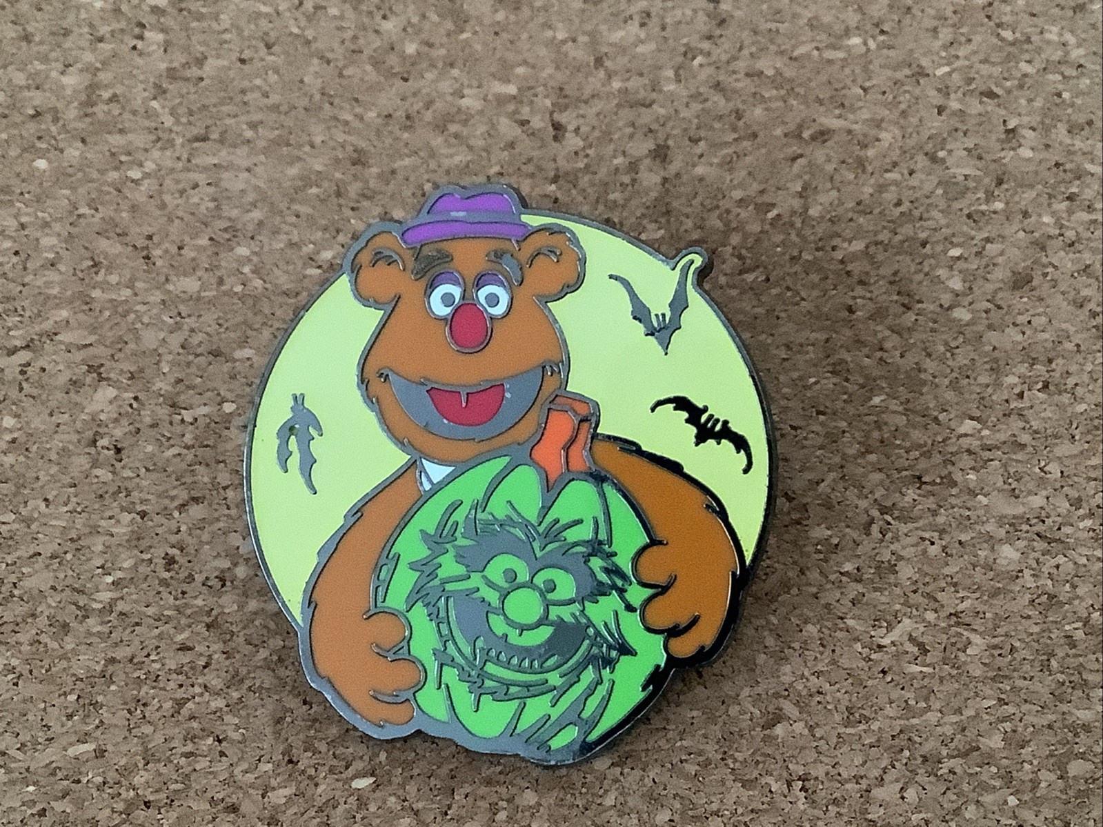 Disney Pin Halloween Glow In The Dark 2024 Muppets Fozzie With Animal