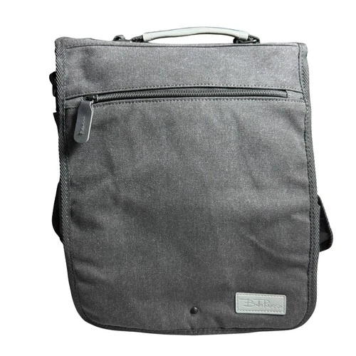 Bella Russo Black Travel Organizer / Tech Bag Multi-Pocket Messenger Bag Laptop