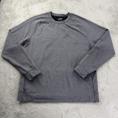 Rhone Sweatshirt Mens Large Gray Long Sleeve Raglan Pocket Performance Pullover