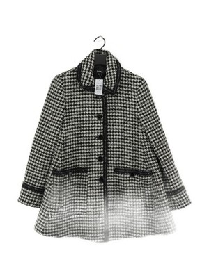ME+EM Damen Mantel UK 10 schwarz Wolle mit Acryl, Polyester, Polyamid Overcoat