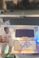 2013 Topps Finest Jackie Bradley Jr. #AJR-JB Patch Auto Refractor RC
