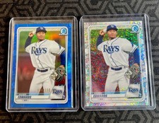 2020 Bowman Draft Xavier Edwards Blue Refractor /150 + Speckle