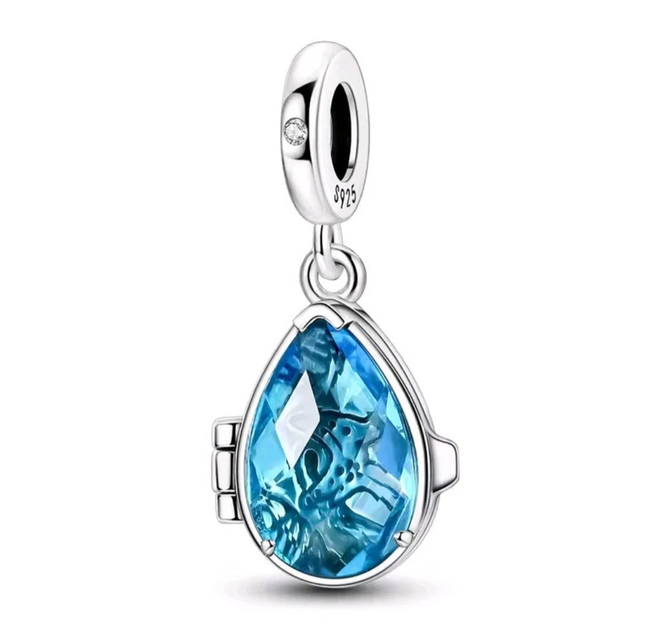 'Love The Ocean' Locket Charm S925 Sterling Silver + FREE BRACELET. UK Seller. - Image 2 of 4