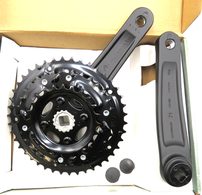 SR Suntour XCC Mountain Bike Triple Crankset 170mm 42/34/24 Square