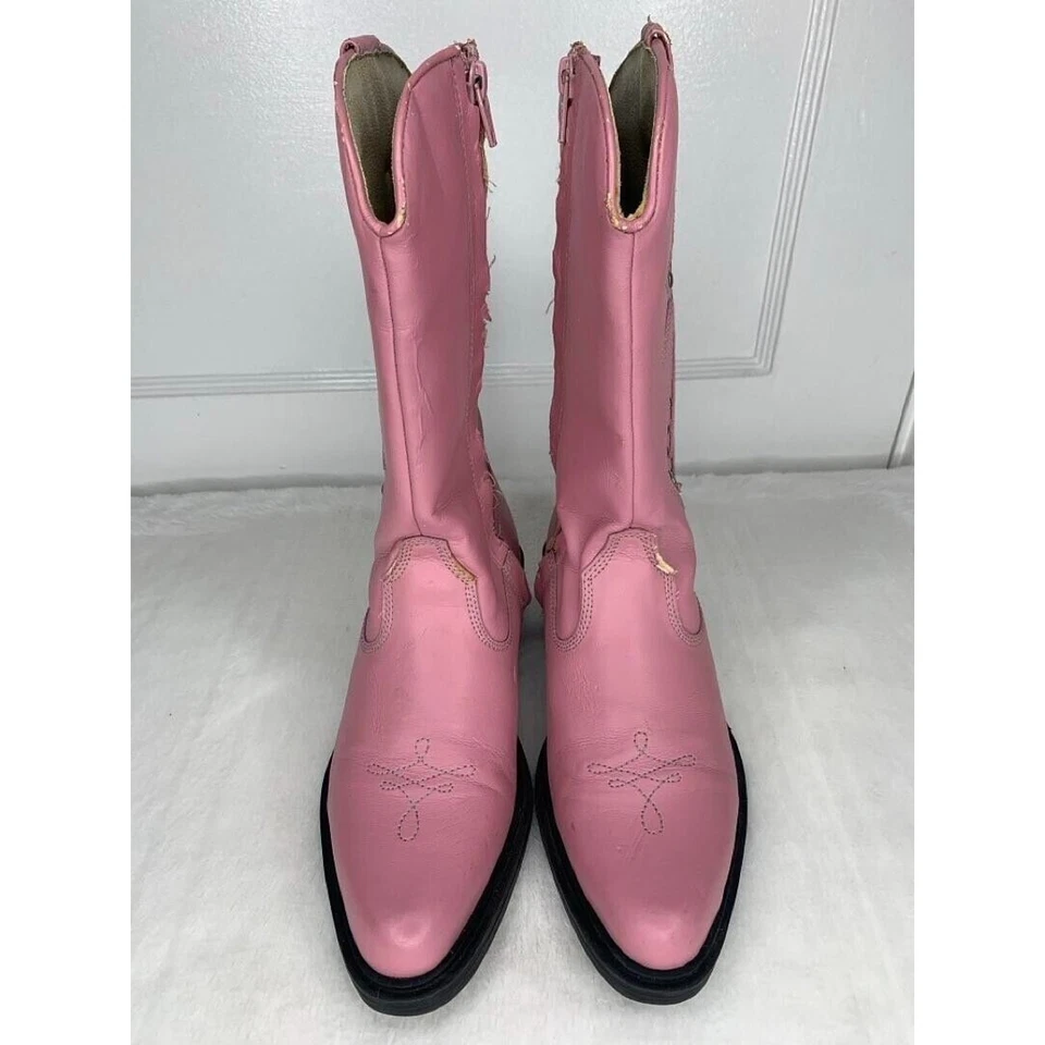Botas vaqueras occidentales rosas vintage Xhilaration para mujer talla 4 Foto 2 de 4