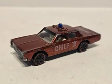 Vintage 1968 Hot Wheels Redline Fire Chief Cruiser Red Diecast 1/64 Red Line