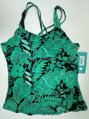 Hapari Women's UPF 50+ Alo Twist Tankini Large NWT