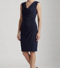 Lauren Ralph Lauren Black Sleeveless Draped Dress Size 8 – Excellent Condition