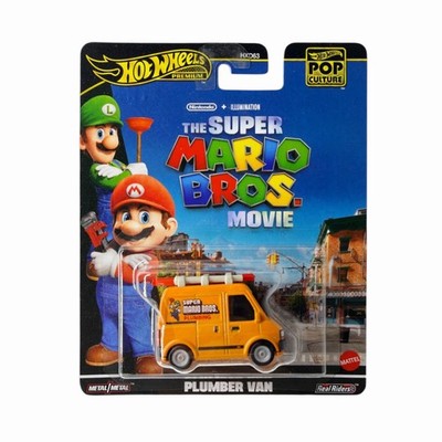 Hot Wheels Premium Super Mario Bros Movie Plumber Van, 2024 Nintendo - Metal