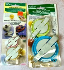 2 Sets Clover Art Medium/Large & Small Pom-Po...