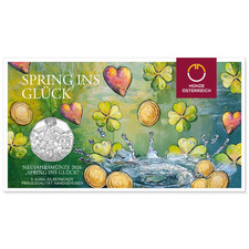 2026 Austria € 5 Euro Silver BU Coin - New Year's Coin: Jump for Joy