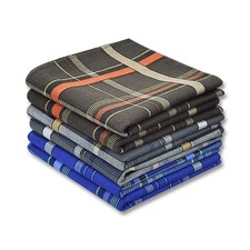 Mens Handkerchiefs 6 Piece Gift Set Assorted Color Soft Cotton Hankies
