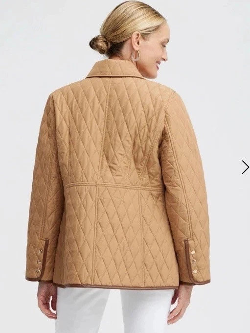RRP139$ Elegant British Quilted Jacket – Timeless Luxury Sophisticated Style - Image 3 of 4