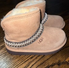 UGG� Kids' Classic Faux Fur Mini Crescent Boot (Toddler Size 10M)