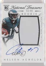 2015 Panini National Treasures RPS Rookie 53/99 Nelson Agholor Patch Auto 3c4