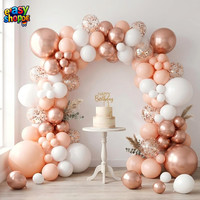 Luftballon Girlande RoséGold Weiß 118 StüCk Ballonbogen Set FüR Geburtstag