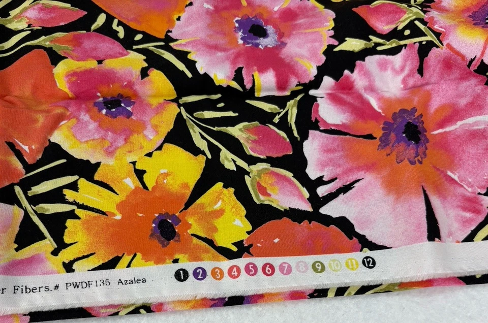 Telas Westminster de una yarda con estampado floral The Painted Garden by Dena Difíciles de encontrar Foto 4 de 4