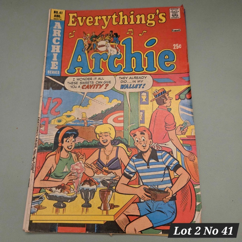 Archie Readrs Vintage Archie Comics Everything’s Archie Reader Lot 2 - 40, 41, 42, 43 ...