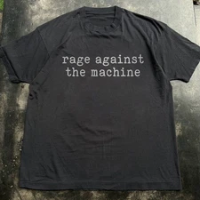 Rage Against The Machine Classic Logo Unisex Black T-Shirt, Size S-5XL