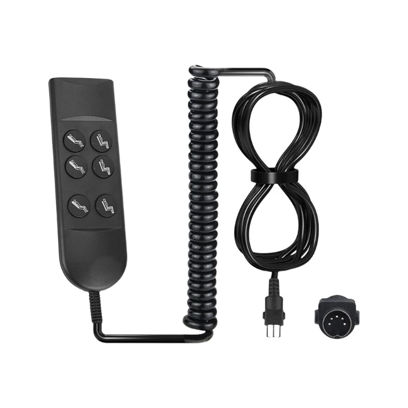 Electric Sofa Manual Hand Controller 6 Button 5 Pin Hand Switches Enduring