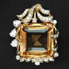 Alluring Peach Morganite 33.05Ct 925 Sterling Silver Rose Gold Plated Pendants