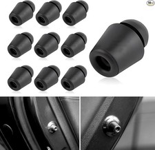 10 PCS Universal Car Door Bumper Guards, Rubber Door Shock Absorbers, Black